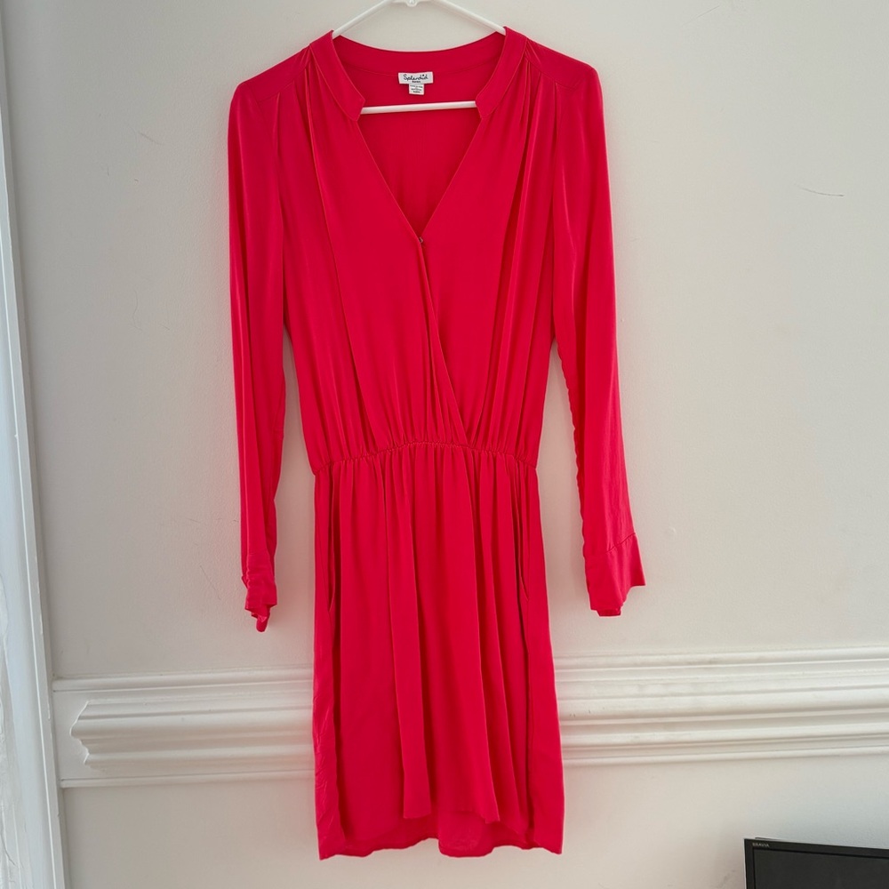 SOLD!! Splendid Red Long Sleeve Mini Dress